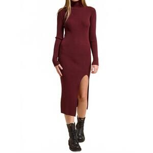 NEW MIMOSA women's malbec sweater dress in malbec